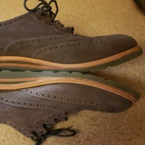 Cole Haan Wingtip Oxford 11.5 Men's with vibram Soles Grey C12039